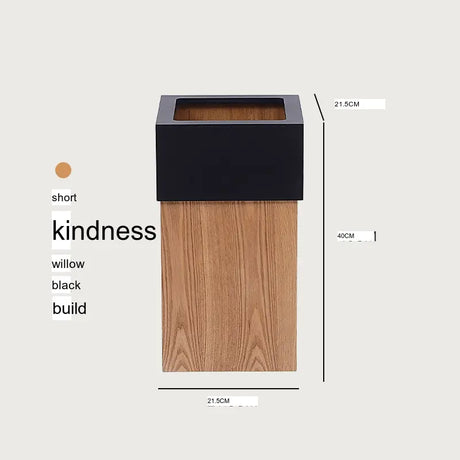 FIRST CLASS CARPENTER Elowen Minimalist Nordic Wooden Trash Can from FIRST CLASS CARPENTER