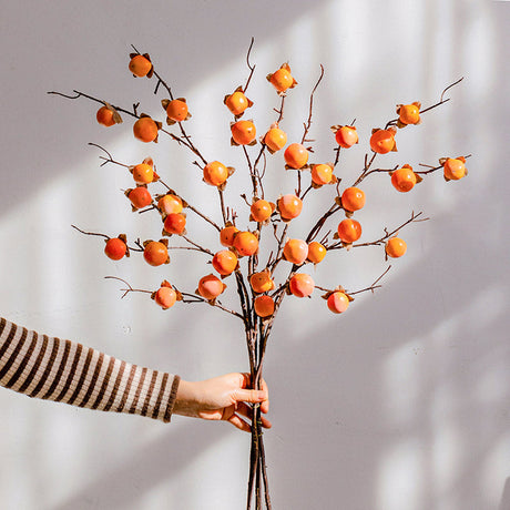 JUHAN Thalassa Lush Decorative Simulation Persimmon Branches from JUHAN