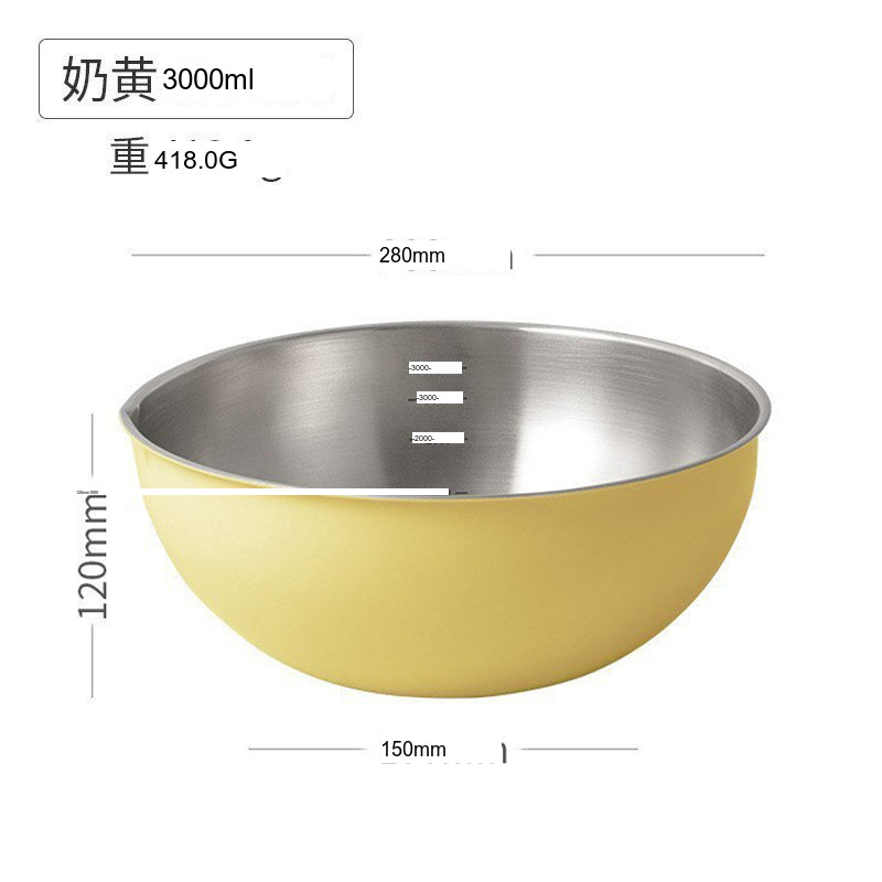 SUCO Akihiko Elegant Stainless Steel Salad Bowl from SUCO