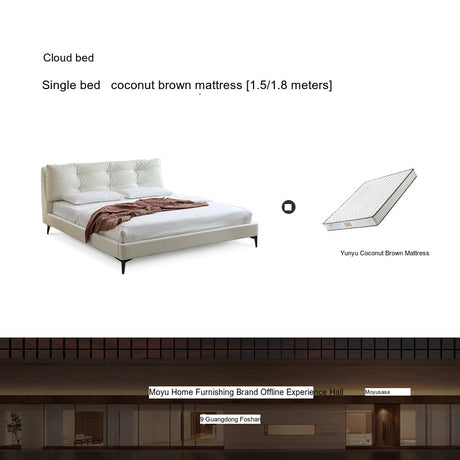 MOYU Elowen Sleek Compact Minimalist Bed from MOYU