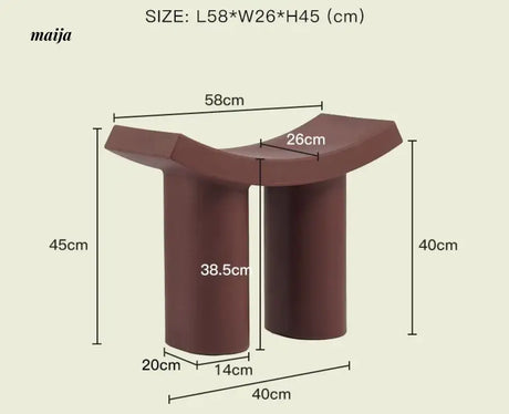 LAZYSPACE Emma Plastic Shoe Stool from LAZYSPACE