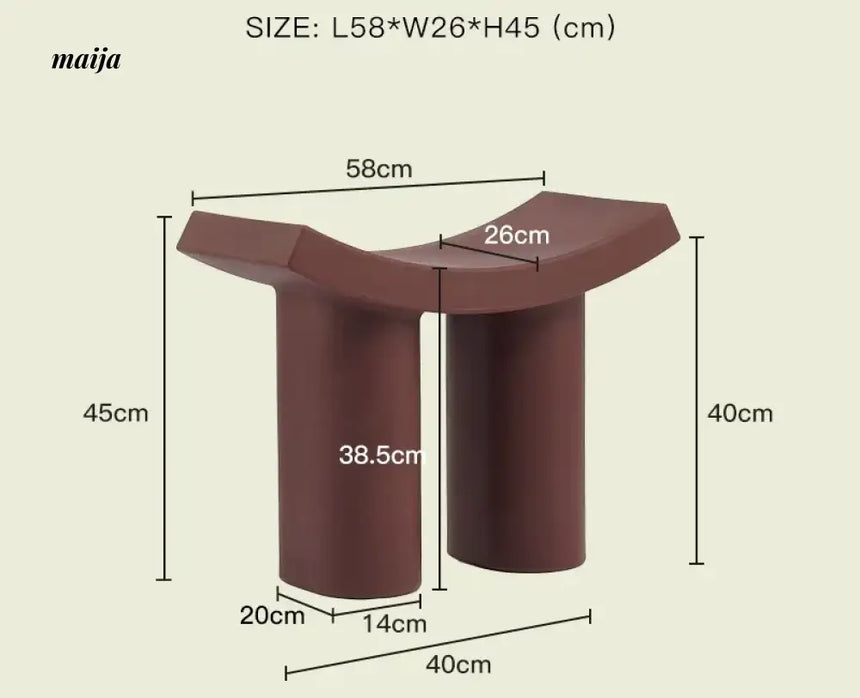 LAZYSPACE Emma Plastic Shoe Stool from LAZYSPACE