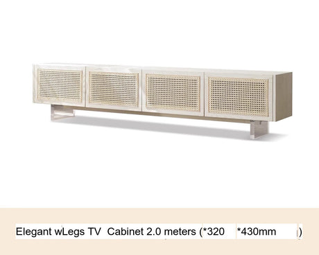 GENJI Haruto Solid Wood Cream Floating TV Cabinet from GENJI