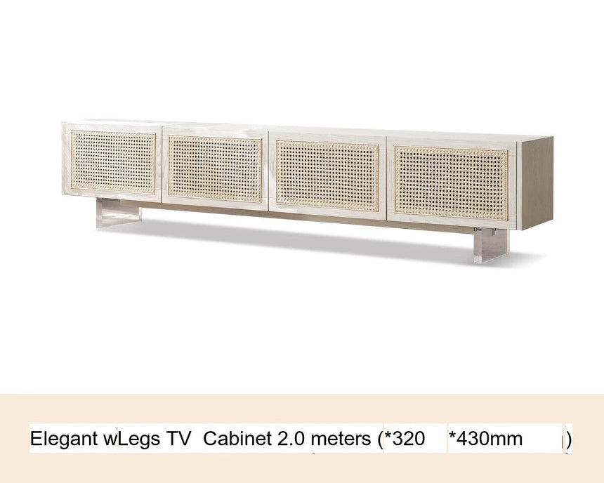 GENJI Haruto Solid Wood Cream Floating TV Cabinet from GENJI