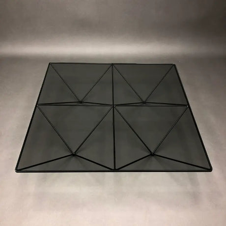 SOOGOOD Amaris Vintage Glass Square Coffee Table Modern Minimalist Wabi-Sabi Style from SOOGOOD