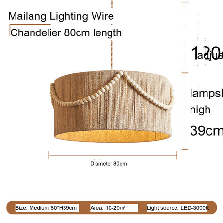 MAILANG Elowen Vintage Boho Chic Ceiling Lamp from MAILANG