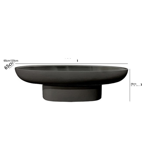 THOUGHTS Amarante Light Luxury Oval Coffee Table from THOUGHTS