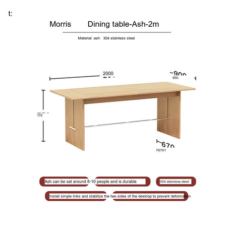 TELLS Santiago Rustic Black Walnut Dining Table from TELLS