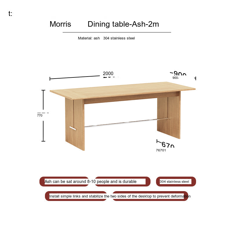 TELLS Santiago Rustic Black Walnut Dining Table from TELLS