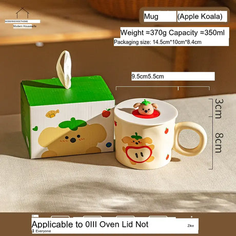 MH Santiago Unique Animal Designs Ceramic Cup Cover from MH