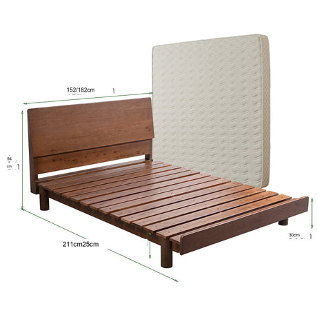 BAIYA SHUNAN Haruki Elegant Natural Wood Tatami Bed from BAIYA SHUNAN