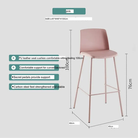 ABOUT WHITE Zhenhua Minimalist Modern Bar Stool from ABOUT WHITE