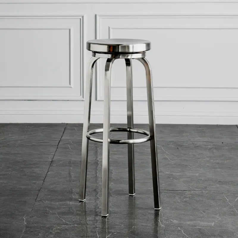 ABOUT WHITE Zorion Elegant Stainless Steel High Stool from ABOUT WHITE