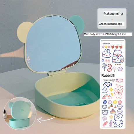 MI XIAOXIAO Juniper Compact Folding Mirror Storage Table from MI XIAOXIAO