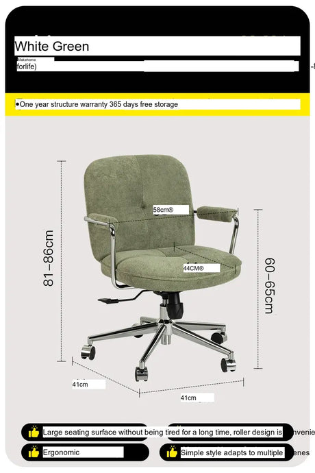 ABOUT WHITE Seville Elegant Modern Luxury Computer Chair from ABOUT WHITE