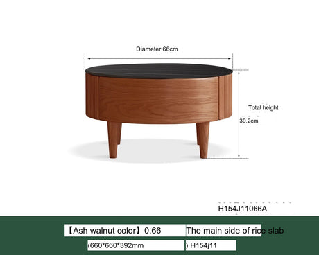 GENJI Yoshiko Minimalist Ash Wood Coffee Table from GENJI