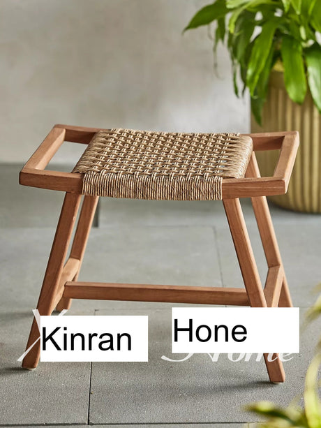 GENJI Haruka Elegant Solid Wood Stool from GENJI