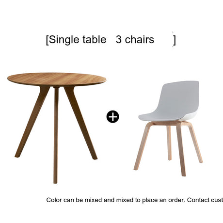 NIYE Carlotta Chic Solid Wood Round Coffee Table from NIYE