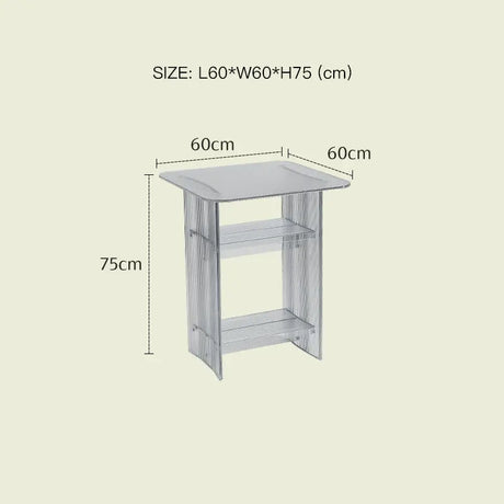 LAZYSPACE Chloe Acrylic Storage Desk from LAZYSPACE