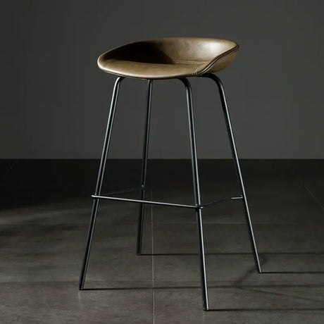 ABOUT WHITE Isadora Minimalist Iron High Bar Stool from ABOUT WHITE