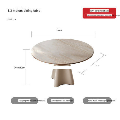 QUANMU Isadora Elegant Cream Dining Table from QUANMU