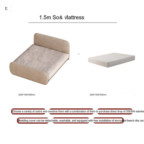 TELLS Marisol Ultra-Soft Luxury Bed with Modern Fabric Technology from TELLS