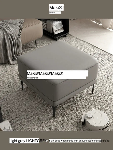 MOXER Juniper High-End Leather Footstool from MOXER