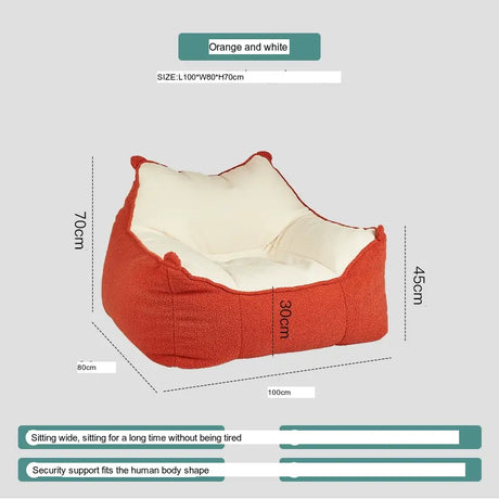ABOUT WHITE Calypso Cozy Modern Beanbag Lounge Chair from ABOUT WHITE