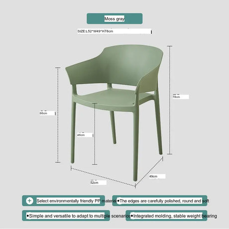 ABOUT WHITE Isadora Scandinavian Ergonomic Dining Chair from ABOUT WHITE