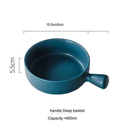 LIVETAI Seiryu Elegant Ceramic Noodle Bowl from LIVETAI