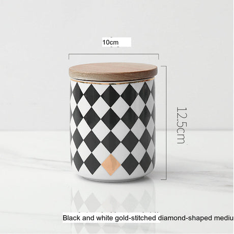 LIVETAI Marcellus Elegant Nordic Ceramic Storage Jar from LIVETAI