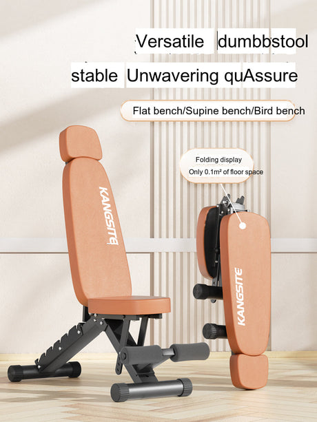 KANGSITE Folding Dumbbell Bench Multifunctional Fitness Chair for Home Gym from KANGSITE