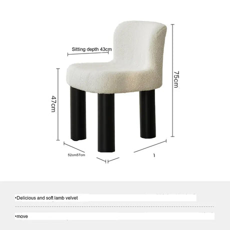 SOOGOOD Elowen Scandinavian Design Wool Dining Chair from SOOGOOD