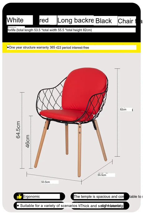 ABOUT WHITE Juniper Elegant Soft Backrest Dining Chair from ABOUT WHITE