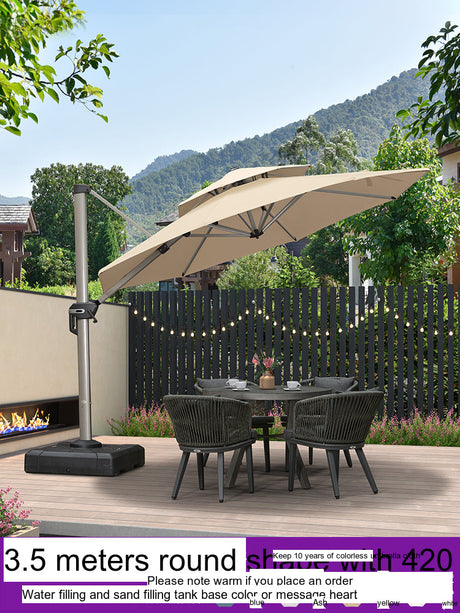 ZIYE Isola Solar-Powered Street Umbrella for Leisure Villa. from ZIYE