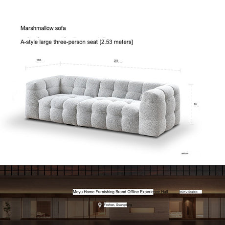 MOYU Elowen Plush Vintage Velvet Sofa from MOYU