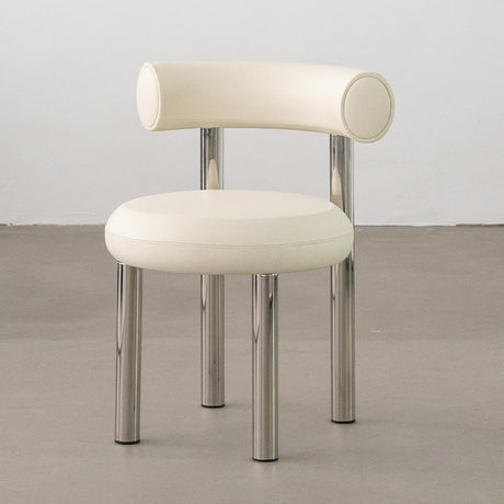 SOOGOOD Zenobia Minimalist Chubby Chair Stainless Steel Study Chair from SOOGOOD