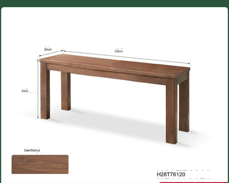 GENJI Hiroshi Minimalist Solid Wood Bench from GENJI