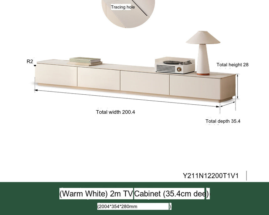 GENJI Aranella Creamy Solid Wood Floor Cabinet. from GENJI