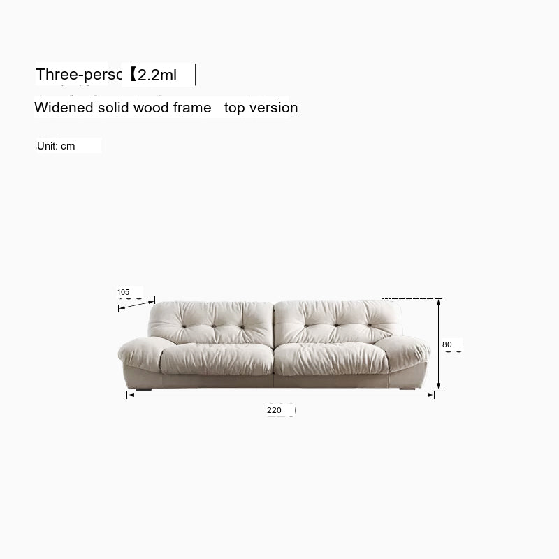 QUANMU Leandro Luxurious Cream Fabric Anti-Scratch Sofa from QUANMU