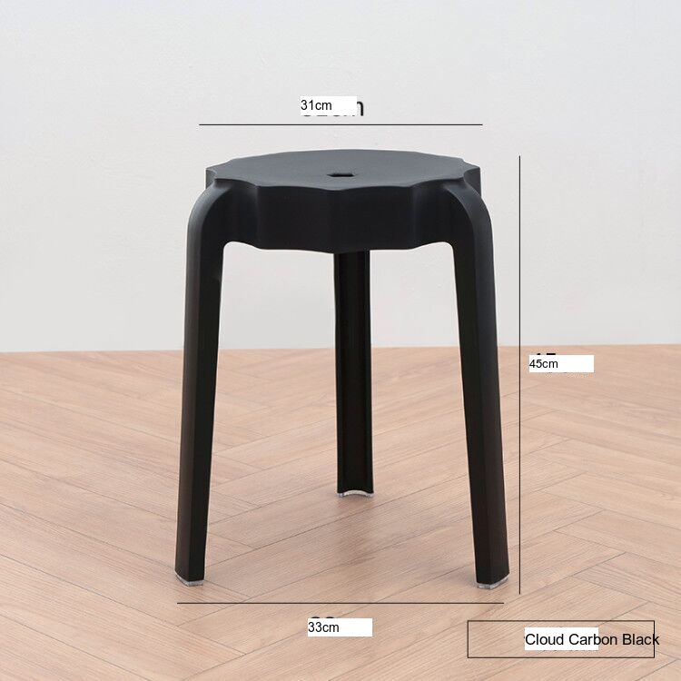 NIYE Eldridge Versatile Round Plastic Stool from NIYE