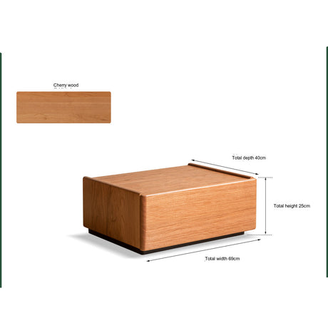 GENJI Takumi Elegant Solid Wood Nightstand from GENJI