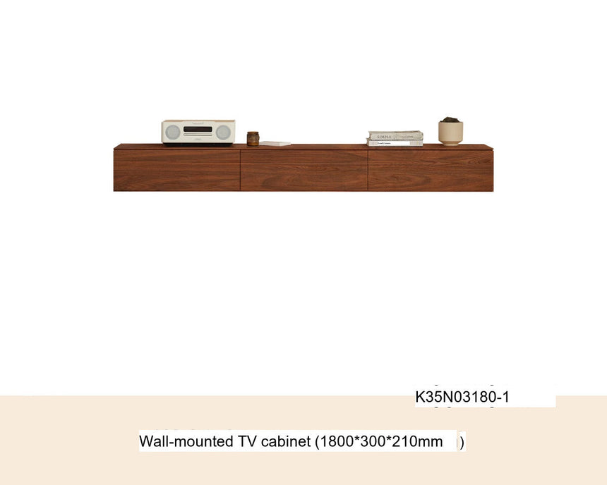 GENJI Callan Sleek Solid Wood Wall-Mounted TV Cabinet from GENJI