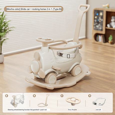MIGOBEAR Two-in-One Airplane Rocker Children's Swings from KAWADENO
