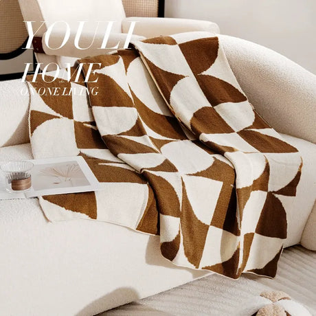 YOULI Genevieve Soft Cozy Knitted Blanket from YOULI