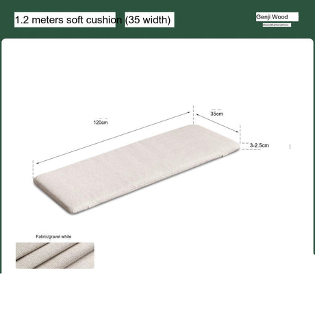 GENJI Haruki Elegant Solid Wood Wide Bench from GENJI