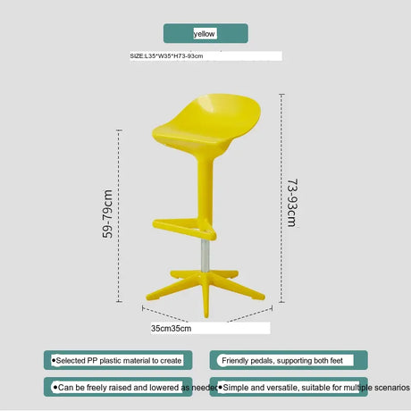 ABOUT WHITE Isolde Minimalist Sleek Bar Chair from ABOUT WHITE