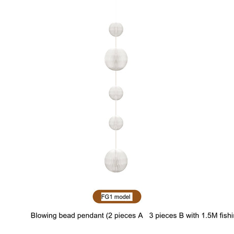 SHIBA Araceli Chic Beaded Pendant Ceiling Decor from SHIBA