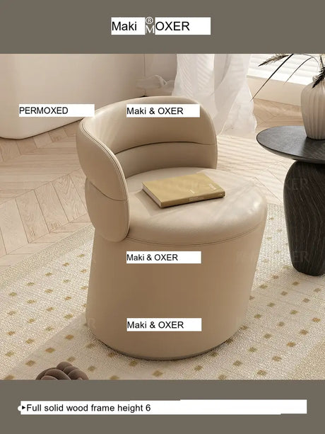 MOXER Marisol Sleek High-Quality Makeup Stool from MOXER
