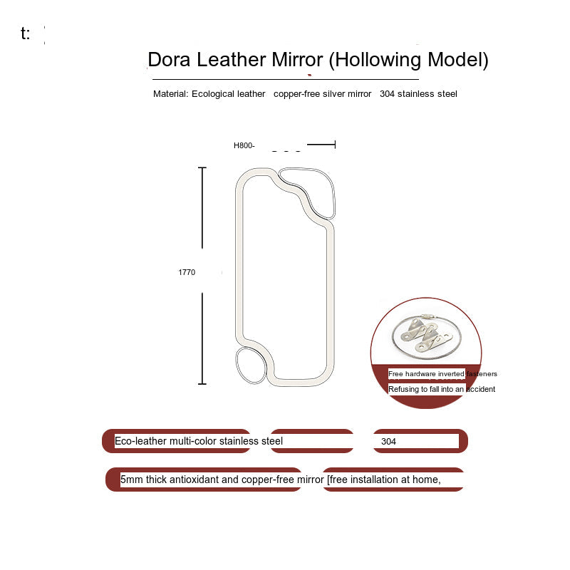 TELLS Marisol Tailored Retro Design Mirror from TELLS